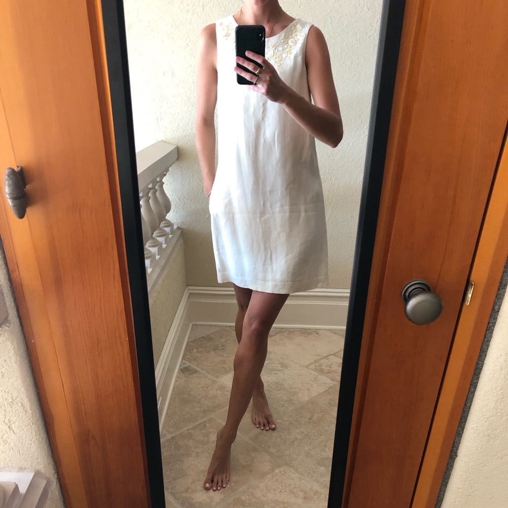 Shine linen dress